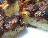 Foto del paso 9 de la receta: Torta invertida de manzanas, con caramelo y chocolate