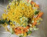 A picture of step 3 of Cheetos Chaat.