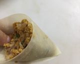 A picture of step 3 of Qeema Samosa |How to Fold a Samosa Perfectly|Homemade Samosas.