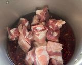 Foto del paso 1 de la receta: Frijoles colorados preparados con costilla de cerdo