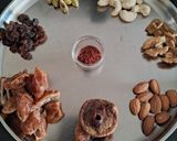 A picture of step 1 of Makhana dry fruits shake.