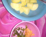 Foto langkah ke 1 dari resep Stik kentang keju + telur puyuh dan wortel.