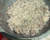 A picture of step 3 of RICE WATER .grammas agua de horchata.