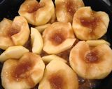 A picture of step 4 of Tarte Tatin with Brandy Cream.