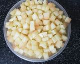 A picture of step 1 of Watermelon tutti frutti.