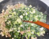 A picture of step 2 of Korean Kimchi Tofu Stew.