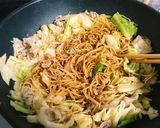 A picture of step 4 of Delicious Noodles: Our Family's Yakisoba.
