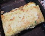 A picture of step 5 of Fluffy and Soft Takoyaki in a Tamagoyaki Pan.