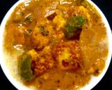 A picture of step 11 of Kadai Paneer.