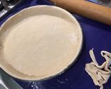 Une image de l'étape 4 de Tarte aux pêches de vigne et pignons de pin (pâte brisée épeautre pêche).