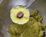 รูปขั้นตอนการทำที่ 4 ของ Pistachio cookie with chocolate พิสคาซิโอคุกกี้ไส้ช็อกโกแลต