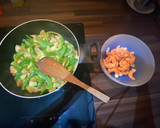 Foto del paso 1 de la receta: Espectáculo de verduras con langostinos