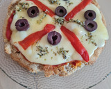 Foto del paso 4 de la receta: Masa de "pizza" de avena en sartén 🍕