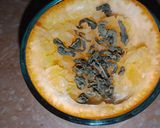 A picture of step 1 of Orange Peel Tea.