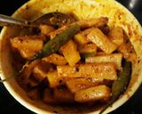 A picture of step 4 of Instant mooli pickle.