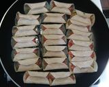 A picture of step 3 of Potstickers? (Using Dumpling Wrappers).