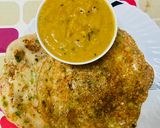 A picture of step 6 of Left over Rice Uttappam.
