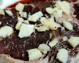 Hình bước làm 1 của món Steak bò sốt phomai