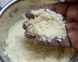 A picture of step 3 of Sweet potato puttu.