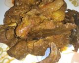 A picture of step 8 of Kadhai mutton.
