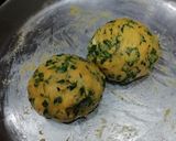 A picture of step 3 of Gatte ki sabji.