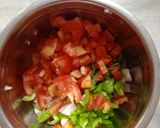 A picture of step 1 of Suji bread pizza.