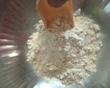 A picture of step 1 of 2 layered Roti (Bepadi Roti).