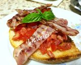 Pas rețetă Bruschette cu roșii și bacon 3 fotografie