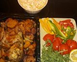 صورة لخطوة 7 من وصفة صينية بطاطا مع الدجاج والخضار🍗🍅🍋