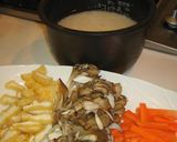 A picture of step 1 of Maitake Mushroom Mixed Rice.