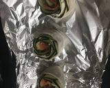 Foto del paso 3 de la receta: Flores de salmón y calabacín