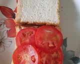 A picture of step 2 of Tomato and Cheese Grilled Sandwich.