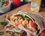 A picture of step 10 of Malai Boti Shawarma Roll.