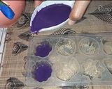 Foto langkah ke 14 dari resep Lapis talam ubi kuning dan ungu.