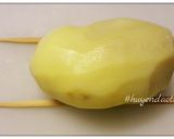 Hình bước làm 1 của món Khoai tây bỏ lò nướng bơ tỏi phô mai