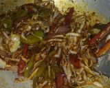 A picture of step 3 of Veg hakka Noodles.