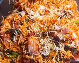 A picture of step 8 of Fish biryani.