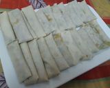 A picture of step 6 of Chicken and Veg Spring Rolls.