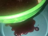 Coulis de frambuesa con menta