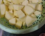 A picture of step 3 of Aloo baingan.