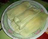 รูปขั้นตอนการทำที่ 2 ของ ข้าวเหนียวปิ้งนมสดหน้าข้าวโพด
