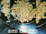 Vegan cheesy momo