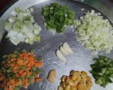 A picture of step 1 of Vegetable Soup.