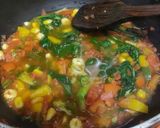 A picture of step 3 of Spinach and Vegetable Soup.