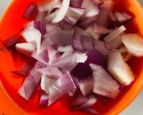 A picture of step 1 of Chickpea salad.