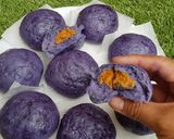 Foto langkah ke 13 dari resep Donat Taro dan Bakpao Taro Isi Abon Ayam (2in1).