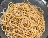 Une image de l'étape 6 de Spaghettis façon carbonara.