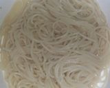 A picture of step 1 of Fajitas Speghatti.