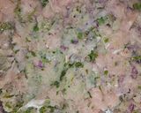 A picture of step 2 of Tawa kabab.