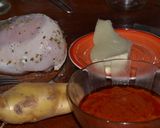 Foto del paso 1 de la receta: Pollo en salsa con papas y queso